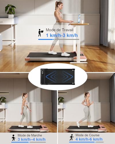LCD Display Walking Pad, 2.5HP Treadmill, App Control, 159kg Capacity, Training Programs, 1-8km/h Speed - Home & Office