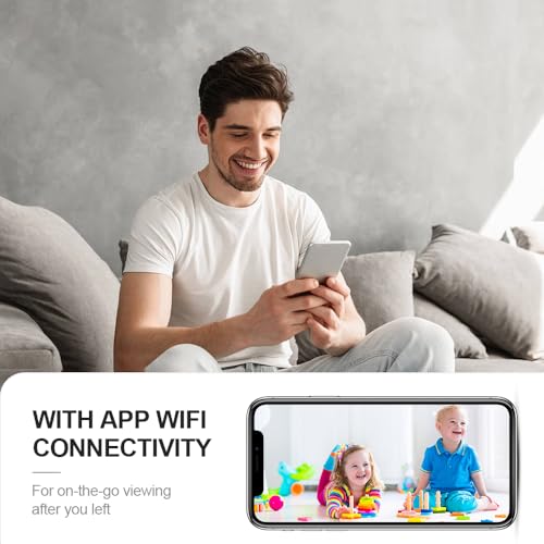 AOBOCAM Mini WiFi Spy Camera 4K HD - Wireless Security Cam with Night Vision, Motion Detection - Home Surveillance