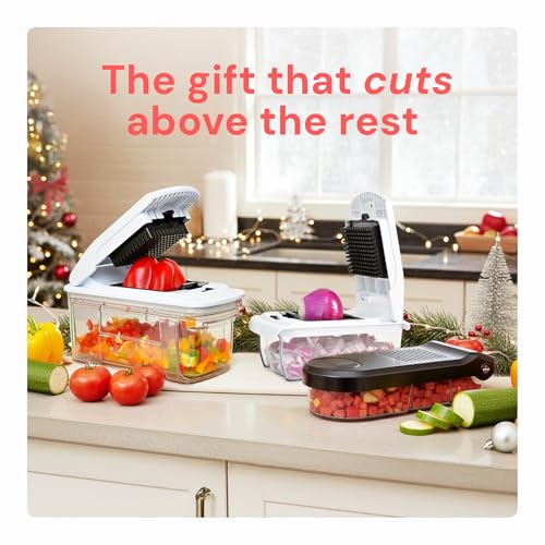 Fullstar Veggie Chopper: Onion Salad Food Cutter, Potato Chipper & Dicer - Kitchen Gadgets