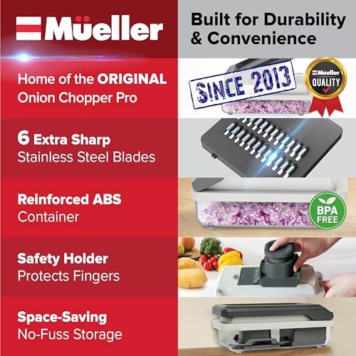 Mueller Vegetable Chopper Mandoline Slicer for Food & Cheese