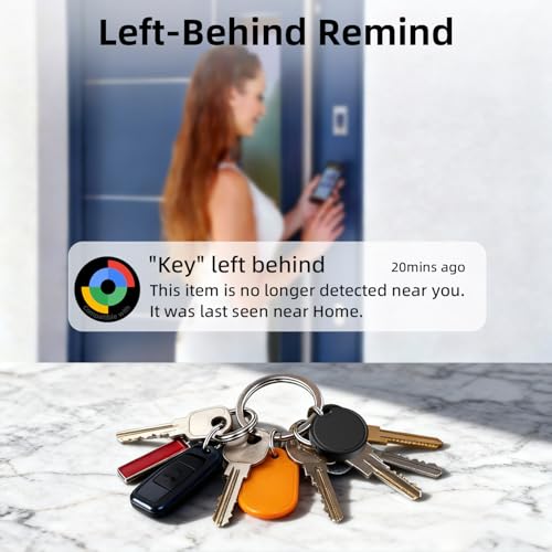 Tracker Tags 4-Pack: Bluetooth Key Finder for Wallets, Backpacks, Suitcases - Android Compatible - Air Luggage Tracker