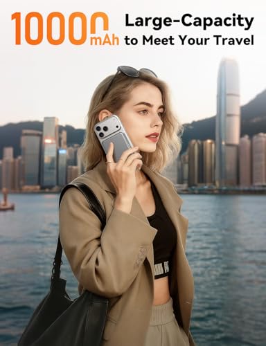 Brand Magnetic Portable Charger 10000mAh Power Bank for Fast Charging, Travel Essential Wireless Charger for iPhone Pro/Max/Air Series