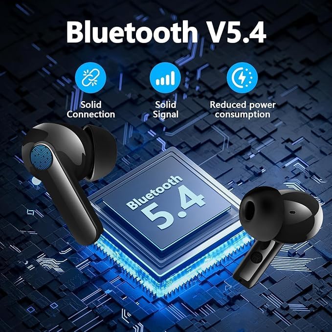 Brand Wireless Earbuds, Hi-Fi Stereo Bass, ENC Noise Cancelling, 48Hrs, IPX7 Waterproof, Sport Workout Headphones
