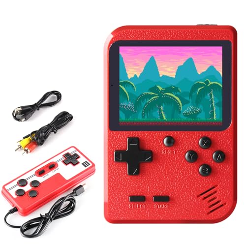 Retro Handheld Game Console, 3.0" Screen, 500 Classic Games - TV Connect, 2 Players - Fun Gift for Kids, Adults, Boys, Girls