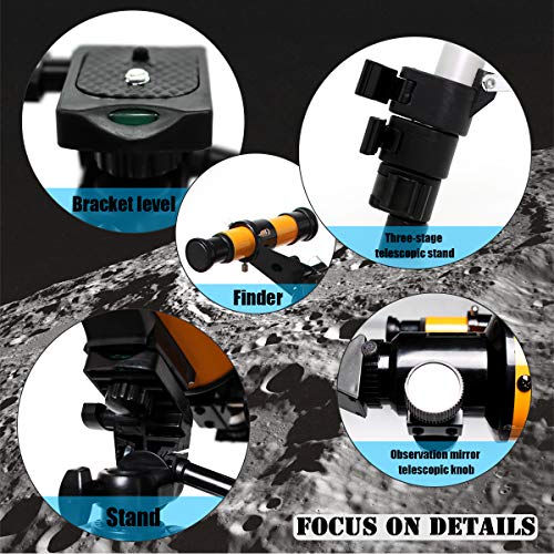 Uong Kids Telescope 70mm Refractor 150X 90X 45X Tripod - Educational Astronomy Toys for Beginners