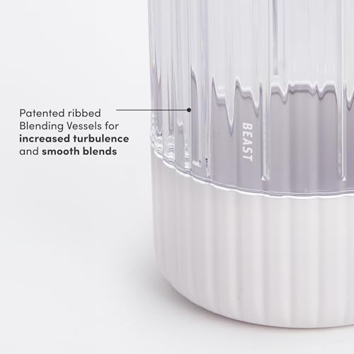 Beast Mighty 850 Plus Blender | Smoothies, Shakes, Ice Blend | XL Vessel | Extra Vessels, Lids, Straws