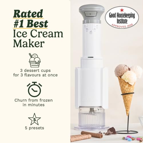 Cuisinart Freeze Wand Ice Cream Maker | 5 Presets for Delicious Desserts | High-Protein, Dairy-Free, Vegan Options
