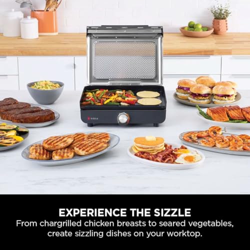 Ninja Sizzle 1460W Electric Indoor Grill & Flat Plate "inch