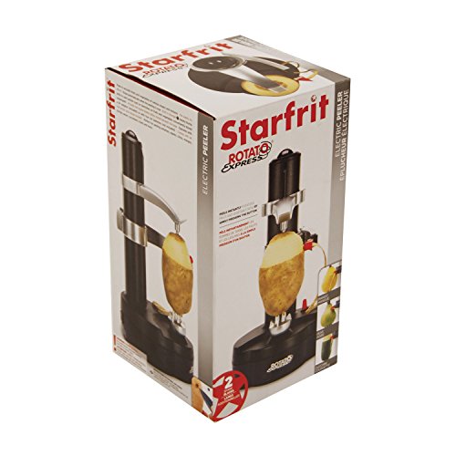 Starfrit Rotato Express Electric Peeler - Effortlessly Peel Vegetables - Safe & Easy - 2 Spare Blades