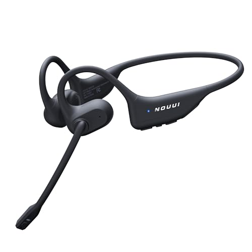 Brand Open Ear Headphones: Dual Connection Bluetooth Headset with AI Noise Cancelling Mic, Bluetooth 5.3, Sweatproof Wireless Headset for Work & Workout