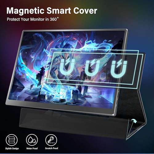 TravelSight 10.5-inch FHD Portable Monitor with 410Nits Brightness - HDMI USB-C - External Second Screen for Laptop PC, MAC, PS4, Xbox