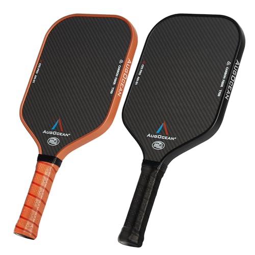 Carbon Pro Pickleball Paddle Set - High Grit & Spin Surface