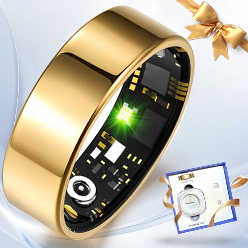 Health Tracker Smart Ring for Women Men, Sleep & Fitness Monitoring, Heart Rate, SPO2, Blood Pressure, Step Tracker iOS&Android