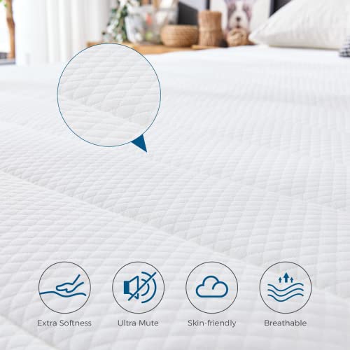 Inofia Single Bed Mattress: 10.6" Hybrid, Aeroshield Memory Foam