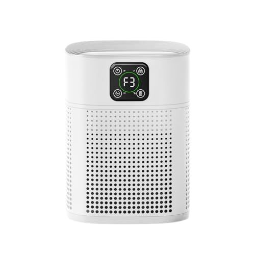 HY1800 Pro Air Purifier: Large Room 1080sqft, 360° Air Inlet, 3 Speeds