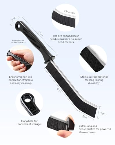 Crevice Cleaning Brush for Home & Bathroom - Grout, Kitchen, Window - Multifunctional Inch