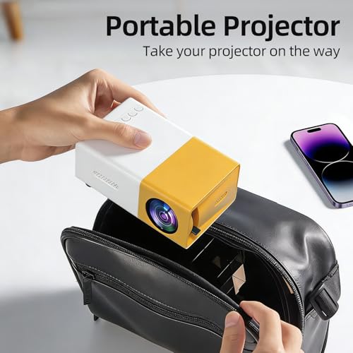 Portable Mini Projector 2025: Full Color LED Video, 600 Lux, 1080P