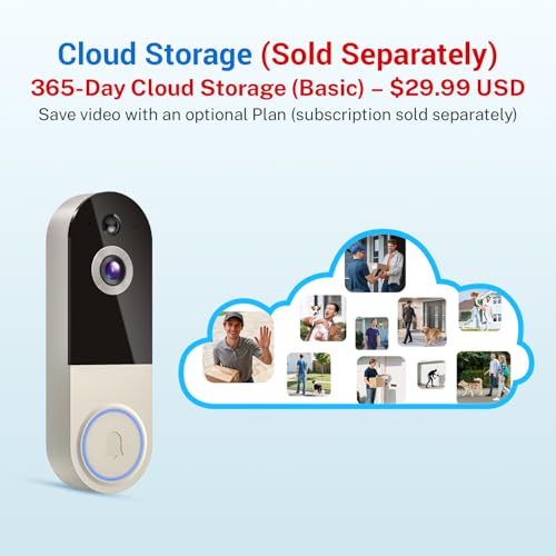 Brand Wireless Doorbell Camera: HD Video, 2-Way Audio, Night Vision