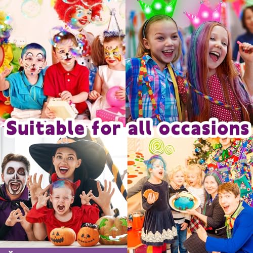 Washable Hair Chalk Set: 10PCS Colorful Temporary Dye Wax for Kids & Adults - Great Gift for 6-10 Year Old Girls