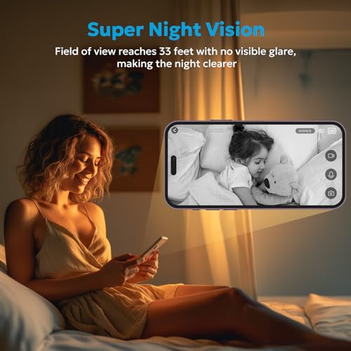 Owltron 2K Indoor Security Camera: Motion Detection, Night Vision, Two-Way Talk