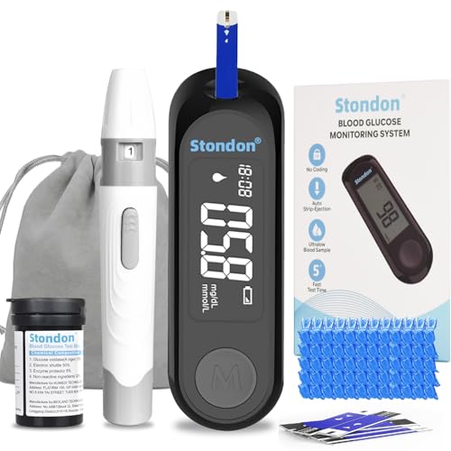 Essential Blood Glucose Monitoring Kit: Meter, Strips, Lancets