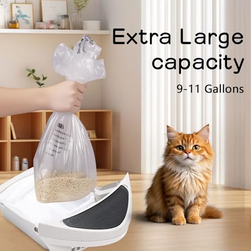 Self-Cleaning Litter Box Liners, 150 Pack, Extra Thick Waste Drawer, Easy to Empty