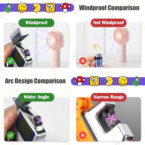 BAHASA Electric Lighter USB Rechargeable Plasma for Gaming Fans