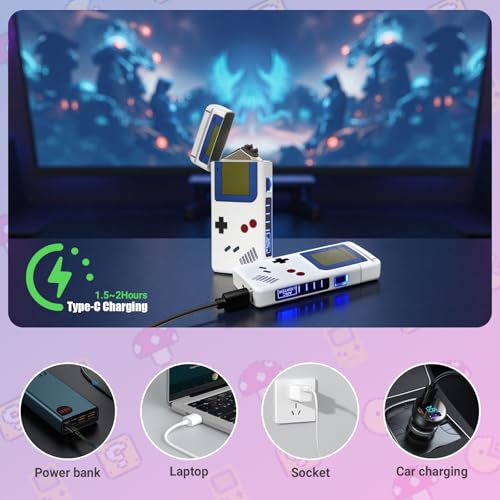 BAHASA Electric Lighter USB Rechargeable Plasma for Gaming Fans