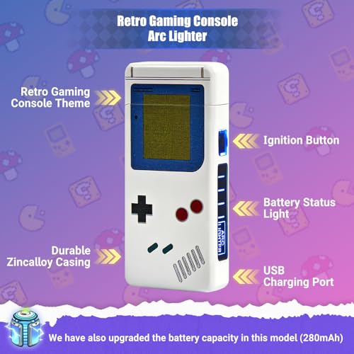 BAHASA Electric Lighter USB Rechargeable Plasma for Gaming Fans