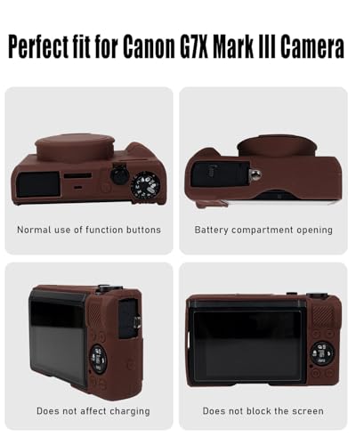 Canon G7X Mark III Soft Camera Case with Lens Cover & Strap