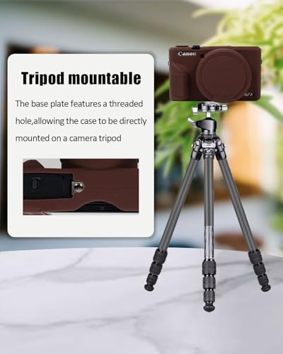 Canon G7X Mark III Soft Camera Case with Lens Cover & Strap